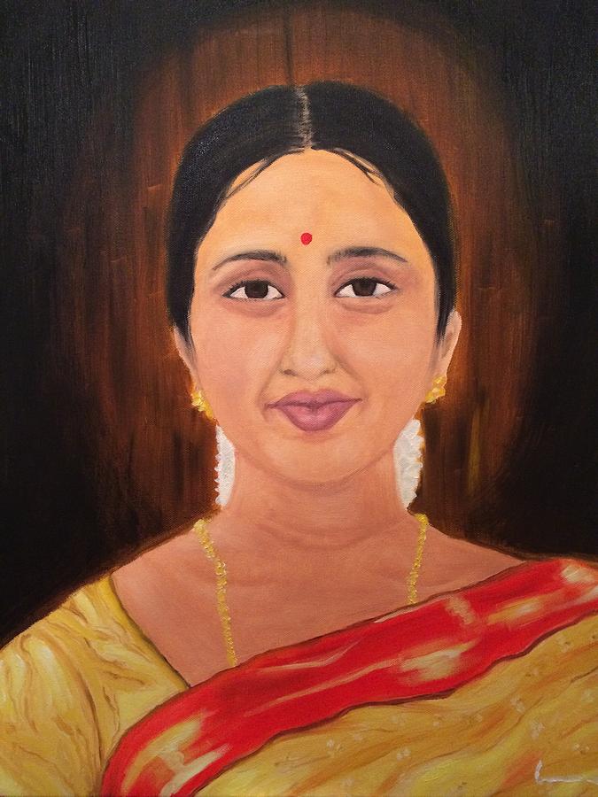 A Beautiful Person Painting by Brindha Naveen