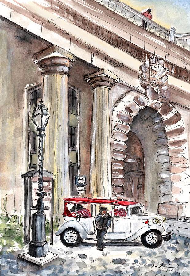 A Beautiful Taxi In Budapest Painting by Miki De Goodaboom