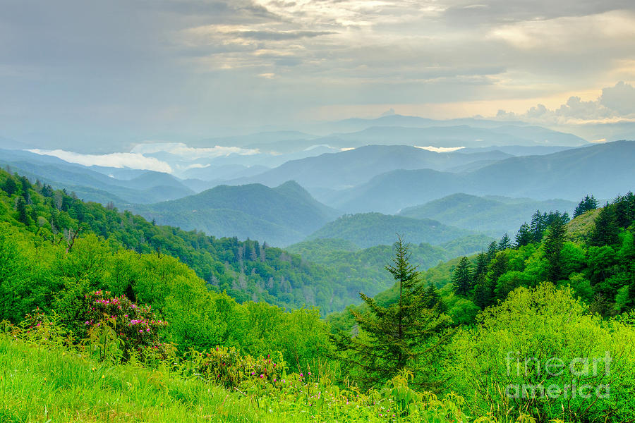 Mountain Photograph - A Beautiful View by Bob and Nancy Kendrick
