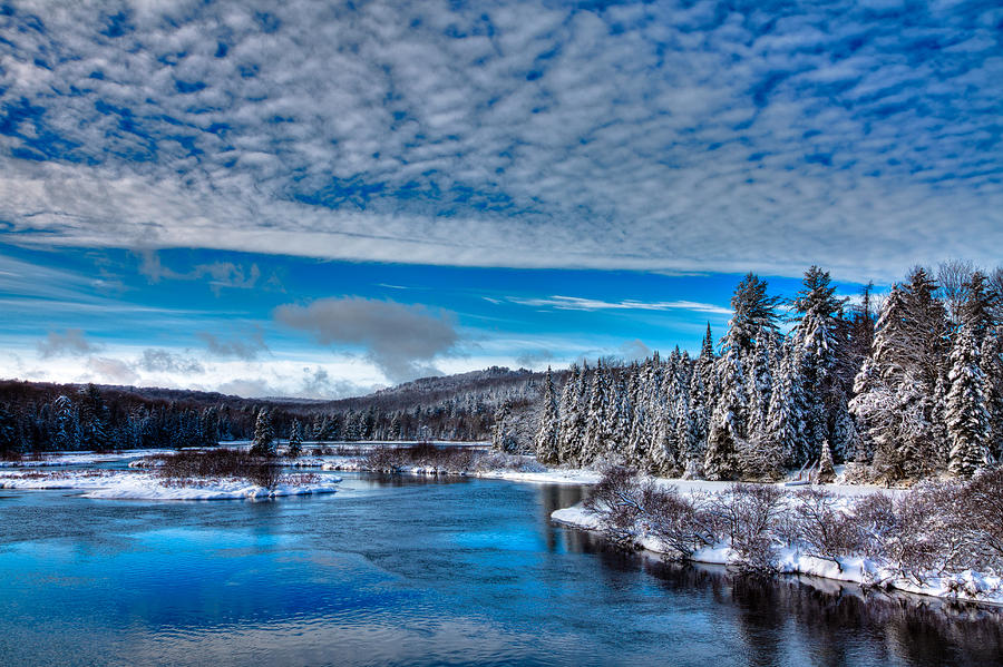 A Beautiful Winter Day at the Green Bridge Photograph by David Patterson