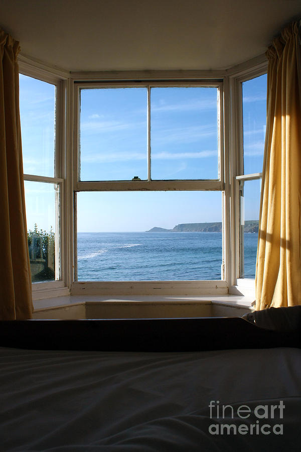 Holiday Photograph - A Bed With a View by Terri Waters