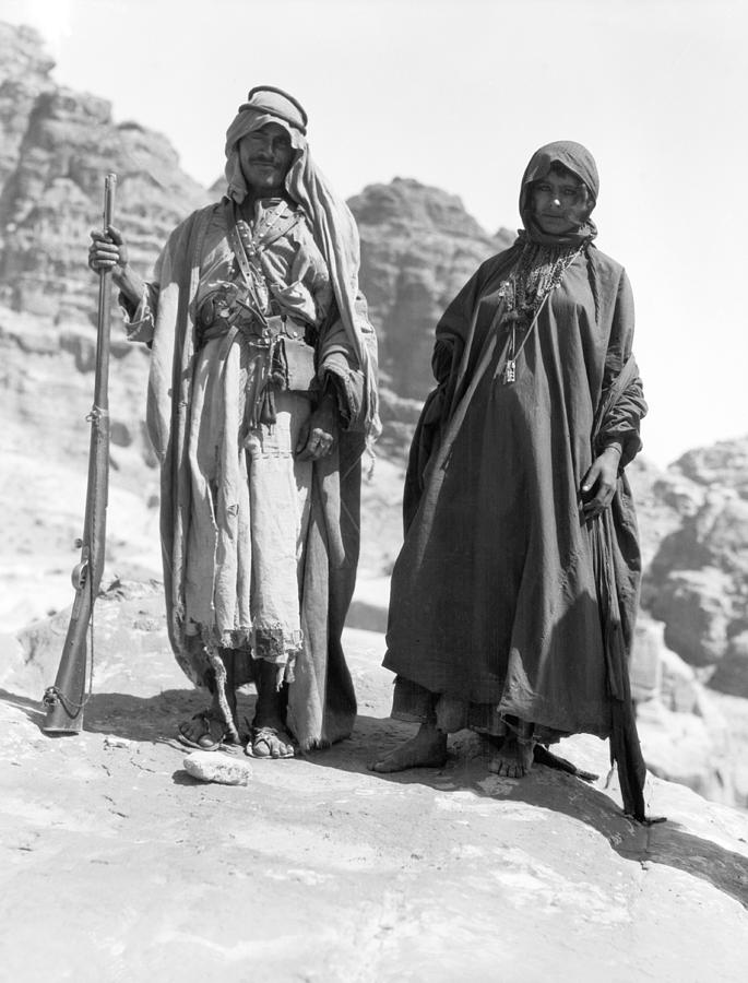 A Bedouin And His Wife Photograph by Underwood Archives - Fine Art America