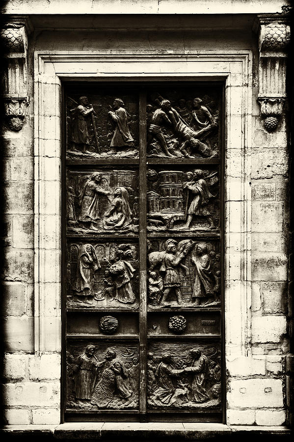 Paris Photograph - A Biblical Door by Georgia Clare