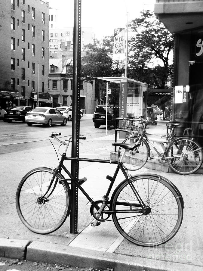 A bike in NYC Photograph by Robin Coaker