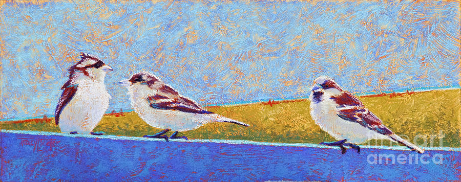 A Birdie Told Me Pastel by Tracy L Teeter 