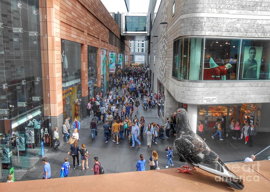 A Birds  Eye View of Liverpool One Photograph by Joan-Violet Stretch