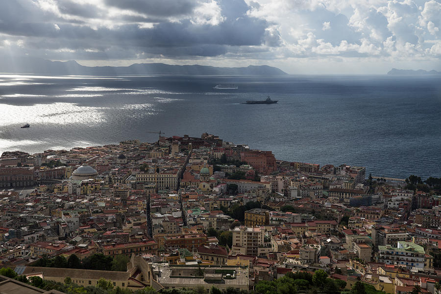 A Birds-eye View of Naples Italy Photograph by Georgia Mizuleva
