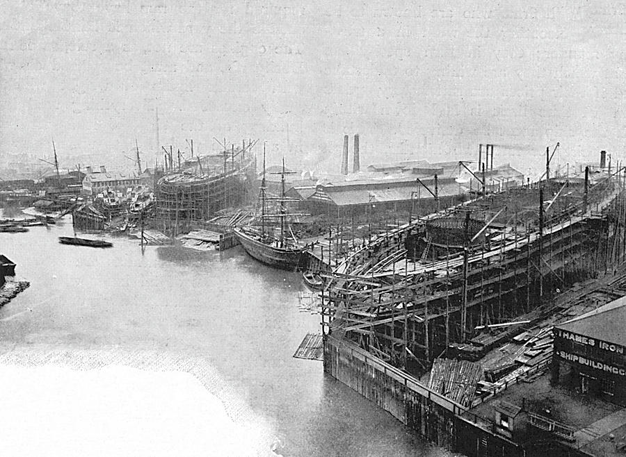 A Bird's Eye View Of The Thames Photograph by Mary Evans Picture ...