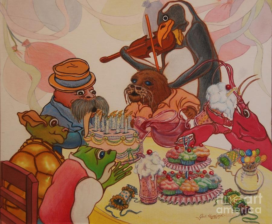 A Birthday Surprise Painting by Gail Allen