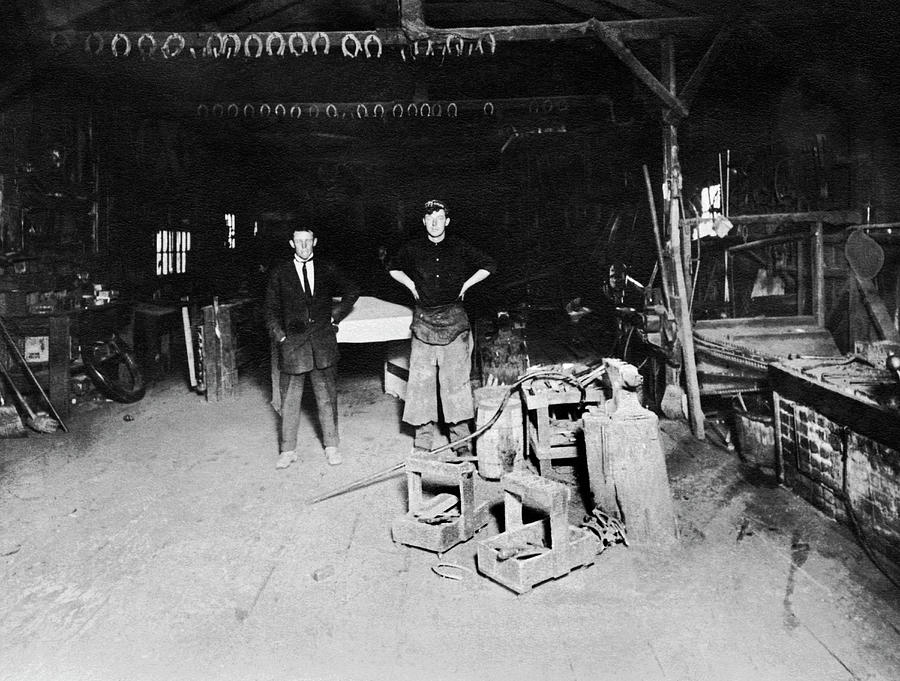 A Blacksmith Shop Photograph by Underwood Archives