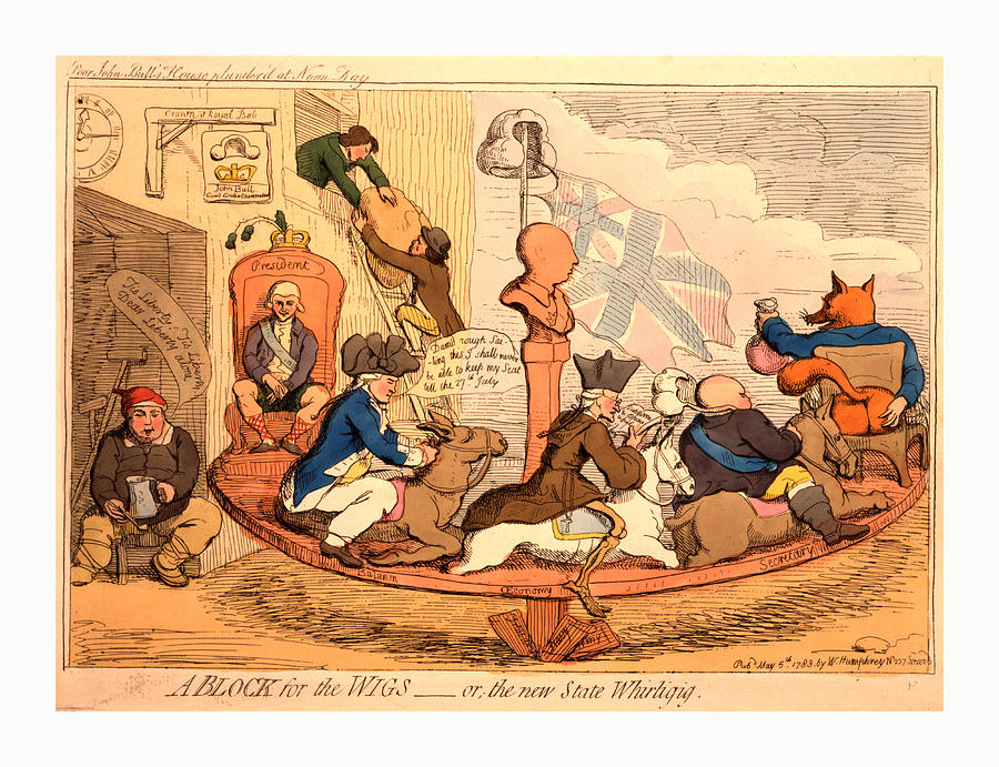 Architecture Drawing - A Block For The Wigs Or, The New State Whirligig, Gillray by English School