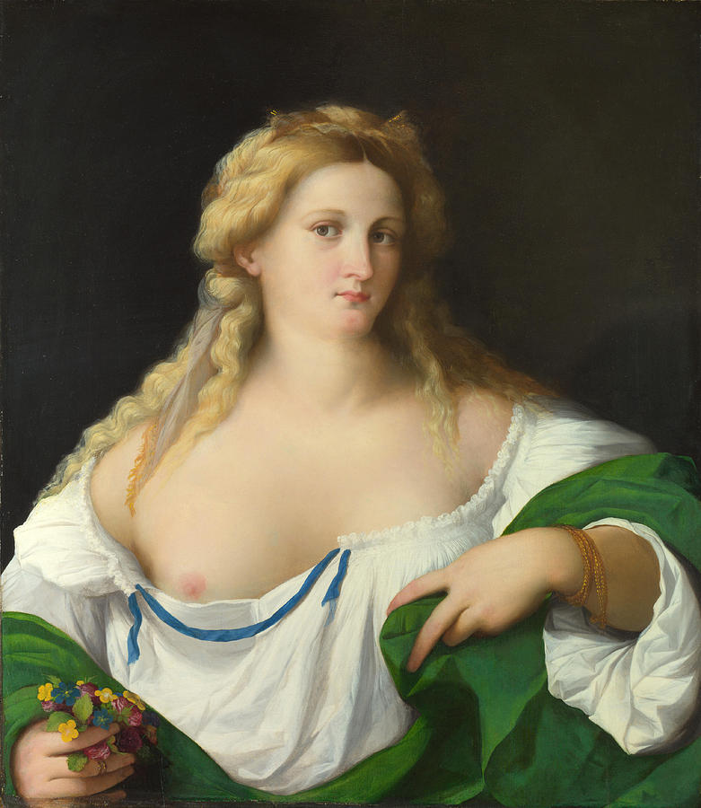 A Blonde Woman Painting by Palma Vecchio
