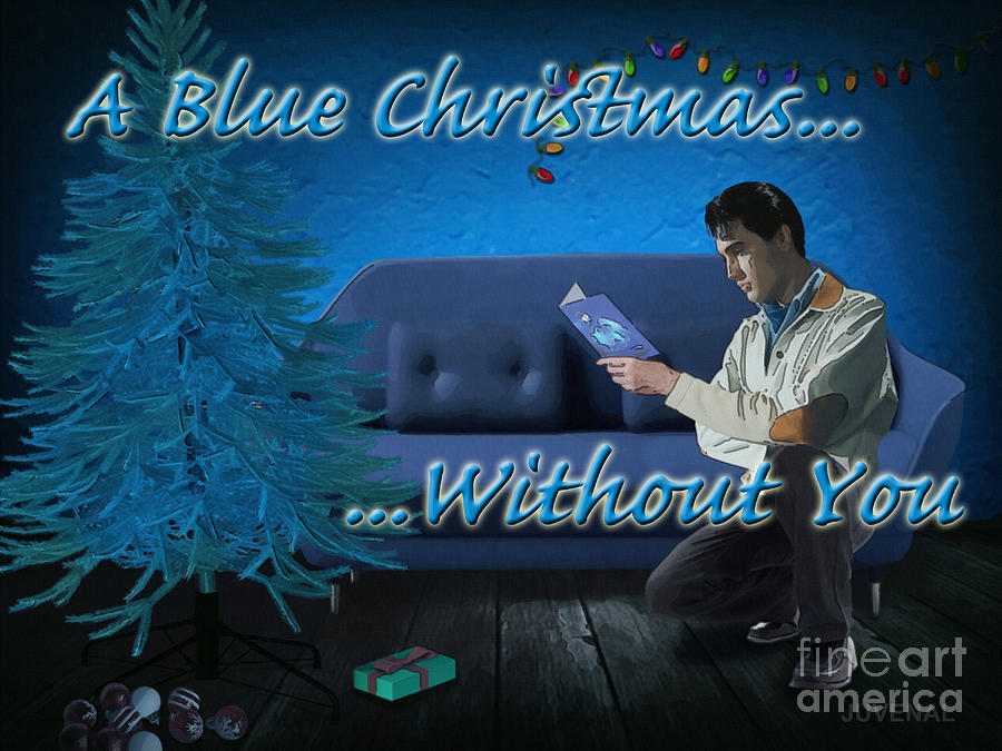 A Blue Christmas Without You Digital Art