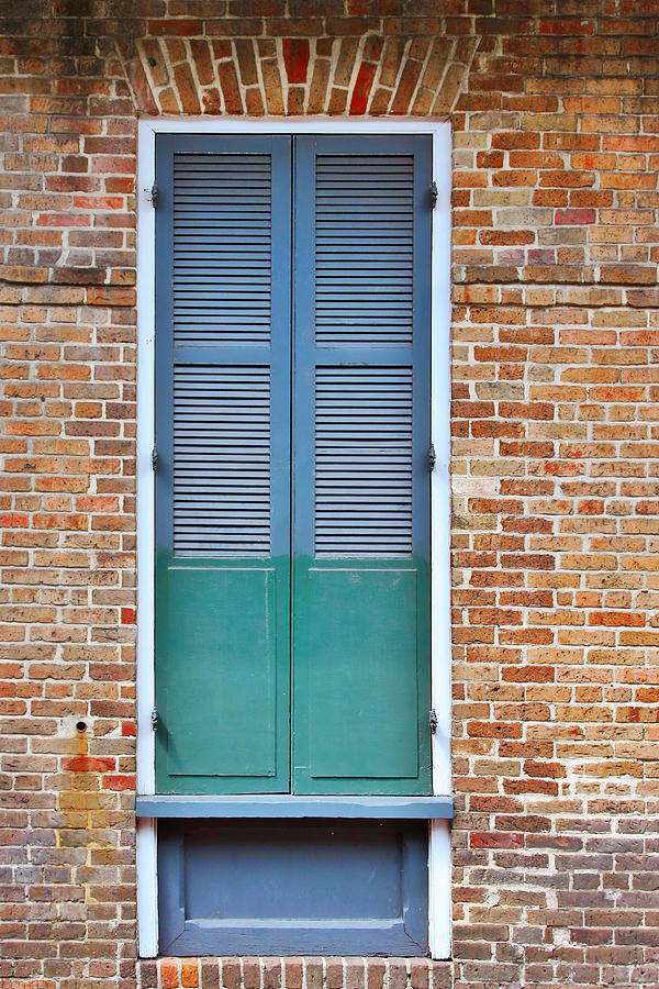 Architecture Photograph - A Blue Door in New Orleans by Alexandra Till