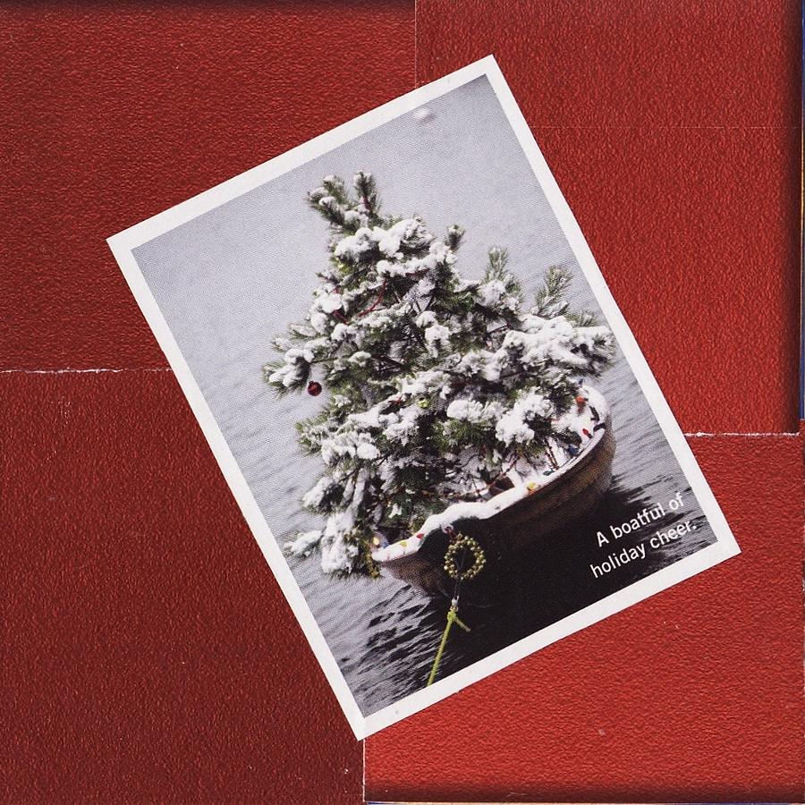 Christmas Mixed Media - A Boatful of Holiday Cheer by Matthew Hoffman
