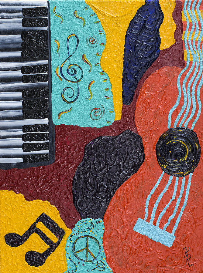 Music Painting - A Bold Session by Robin Hillman