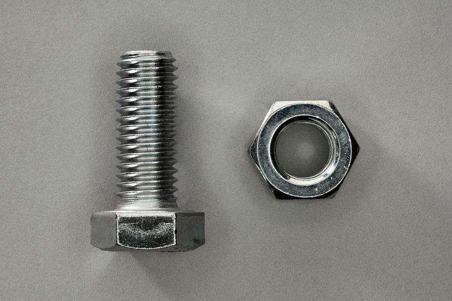 A Bolt And A Nut Photograph by Larry Washburn