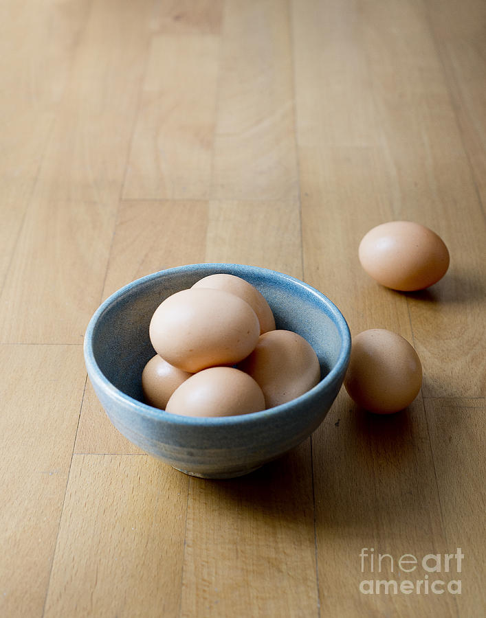 A bowl of Eggs Photograph by Ivy Ho
