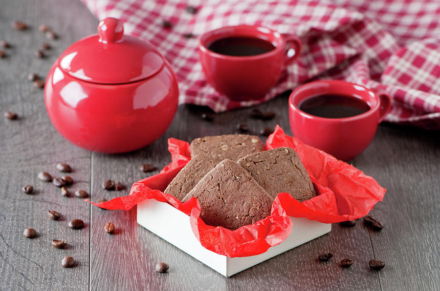 A Box Of Chocolate Cookie Photograph by Oxana Denezhkina