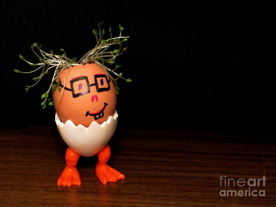 Easter Photograph - A Brave Eggman. Easter People Series by Ausra Huntington nee Paulauskaite