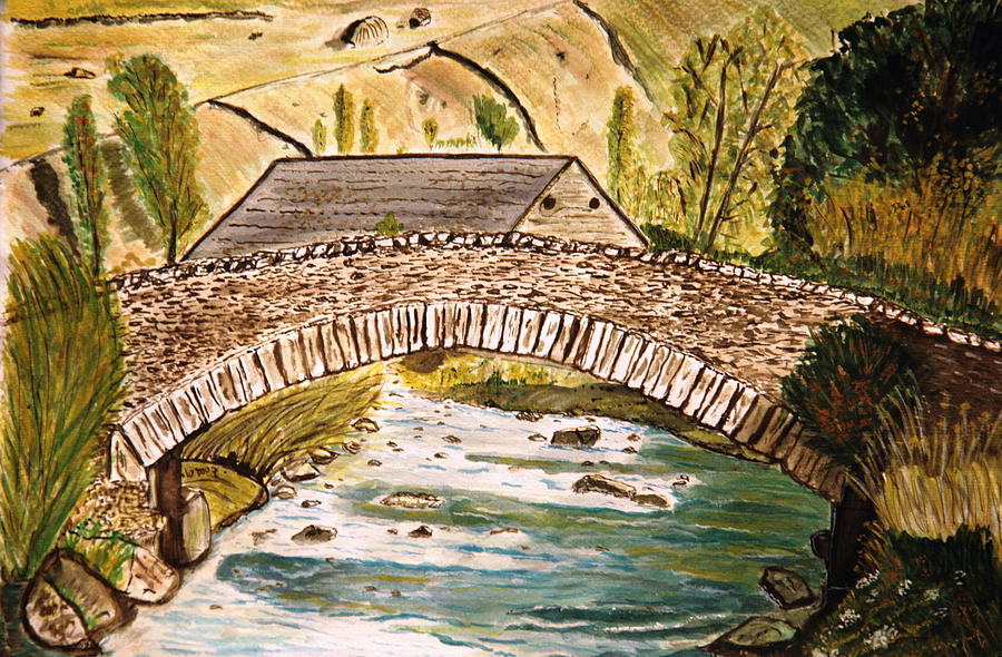 A Bridge. Painting by Shlomo Zangilevitch