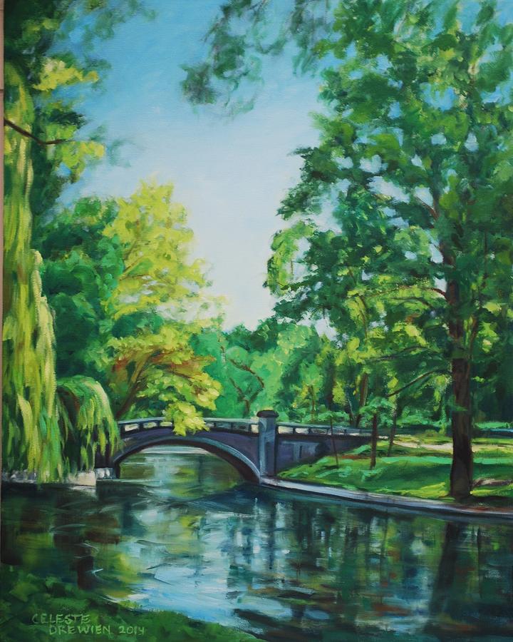 A Bridge to Springtime Painting by Celeste Drewien
