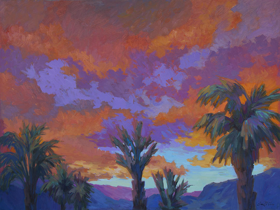 A Brilliant Sunrise Painting by Diane McClary