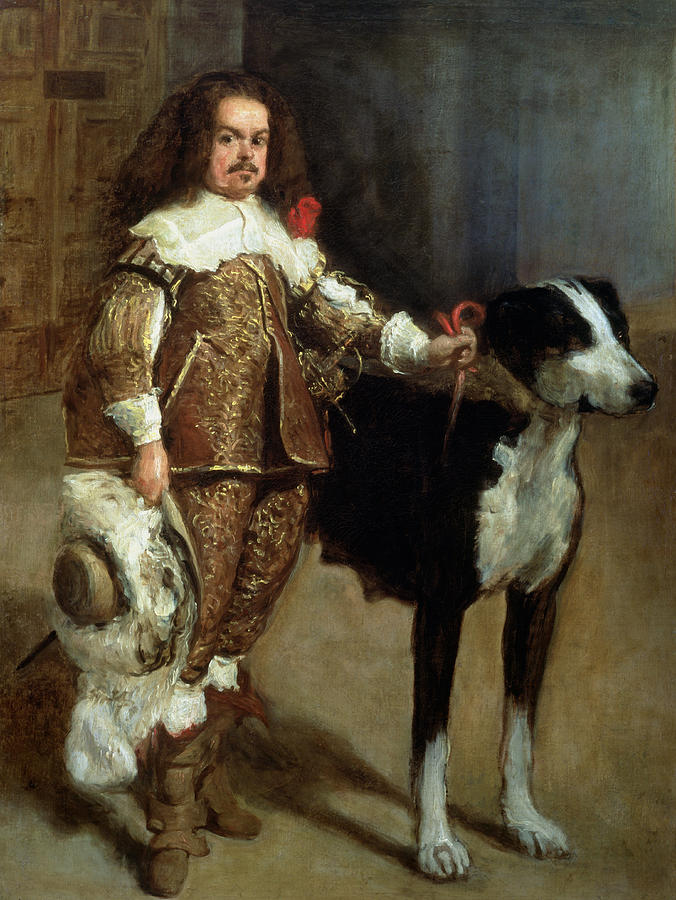 A Buffoon Sometimes And Incorrectly Called Antonio The Englishman Painting by Diego Rodriguez de Silva y Velazquez