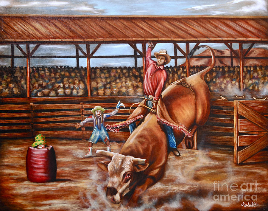 A Bull Named Justice Painting by Ruben Archuleta - Art Gallery