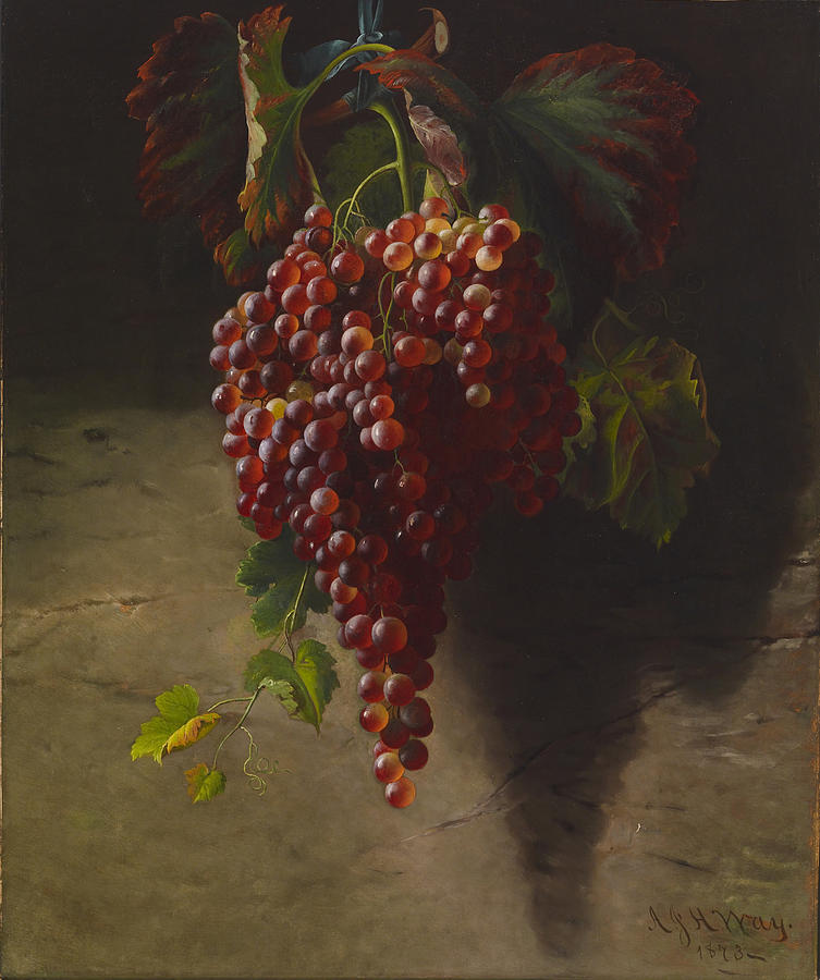 A Bunch Of Grapes Digital Art by Andrew John Henry Way