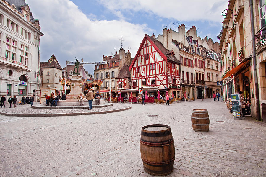 A Bustling Place Francois Rude In Dijon Photograph by Julian Elliott Photography