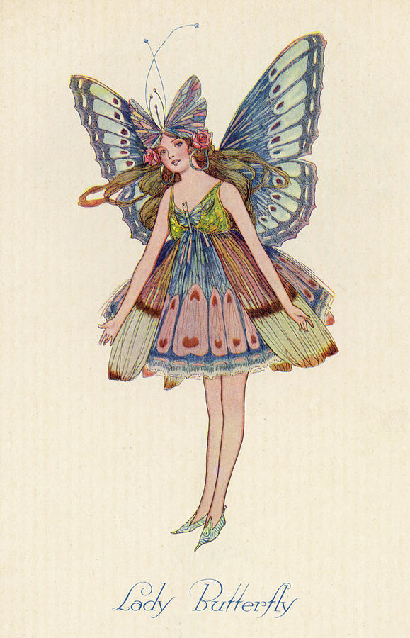 Fairy With Butterflies  Art Board Print for Sale by drawwithren