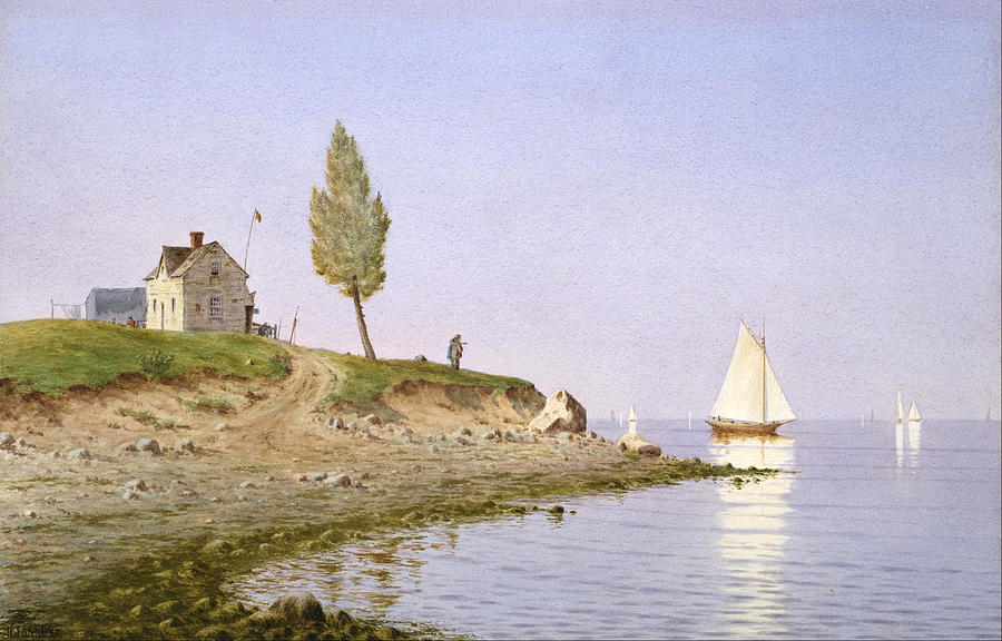 A Calm Afternoon. Long Island Painting by Henry Farrer