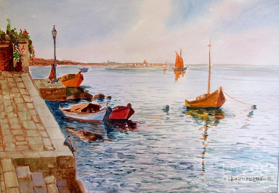 A Calm Day Painting by George Siaba