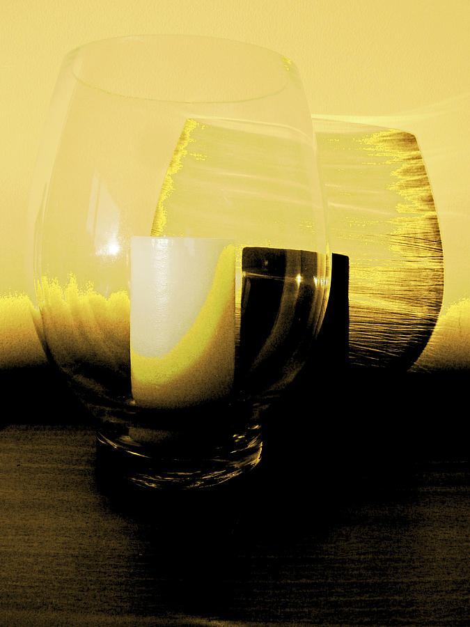 Candle Photograph - A Candle in the Glass by Steve Taylor