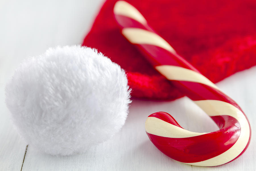 A Candy Cane for Santa Photograph by Teri Virbickis