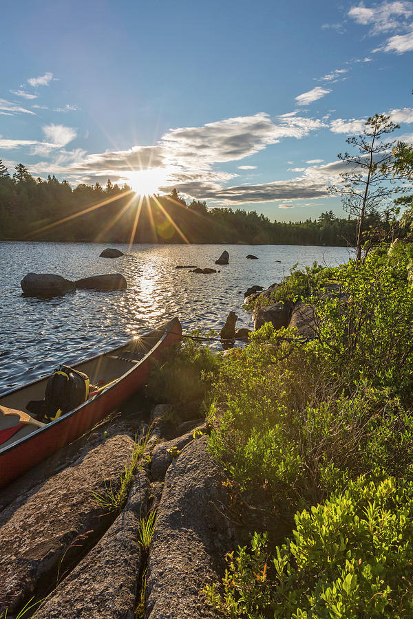 A Canoe On The Shore Of Bald Mountain Photograph by Jerry Monkman A Canoe On The Shore Of Bald Mountain Photograph by Jerry Monkman