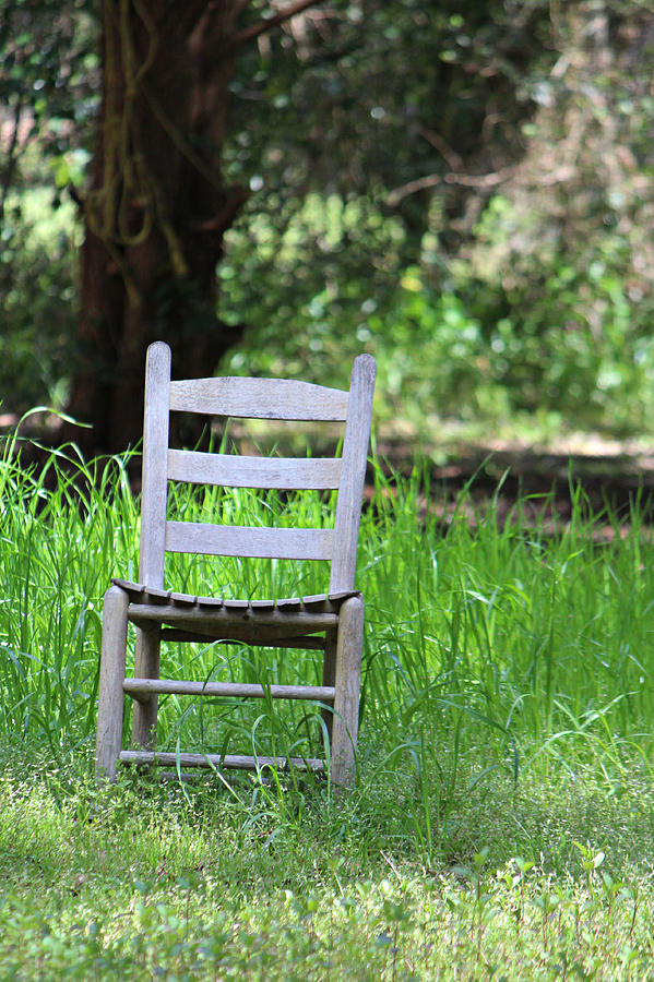 A Chair in the Grass Photograph by Lynn Jordan