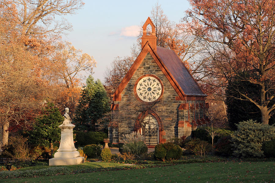 The Chapel In Oak Hill Cemetery -- Home Sweet Home Photograph by Cora Wandel