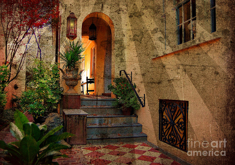 Architecture Photograph - A Charleston Garden by Kathy Baccari