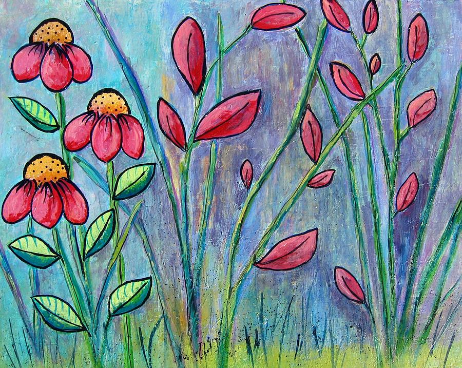 A Childs Garden Painting by Suzanne Theis