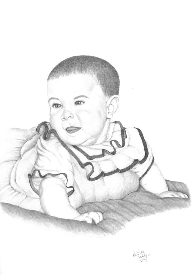 A Childs Look of Wonder Drawing by Patricia Hiltz