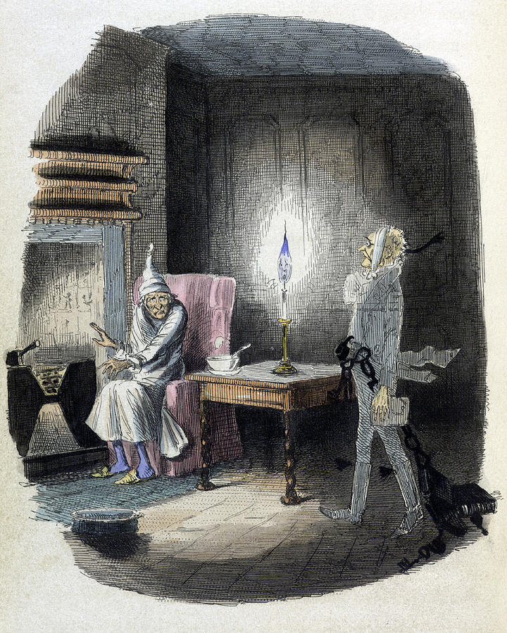 A Christmas Carol, Marleys Ghost, 1843 Photograph by British Library
