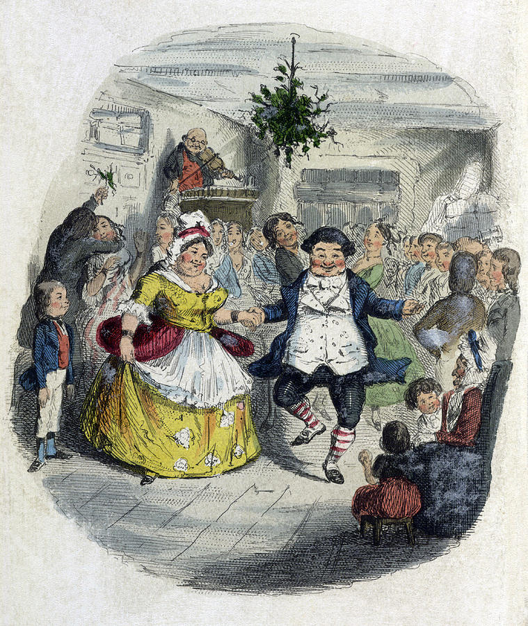 A Christmas Carol, Mr. Fezziwigs Ball Photograph by British Library