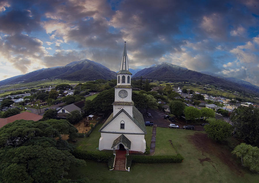 A Church In An Old Hawaiian Town Photograph by James Roemmling