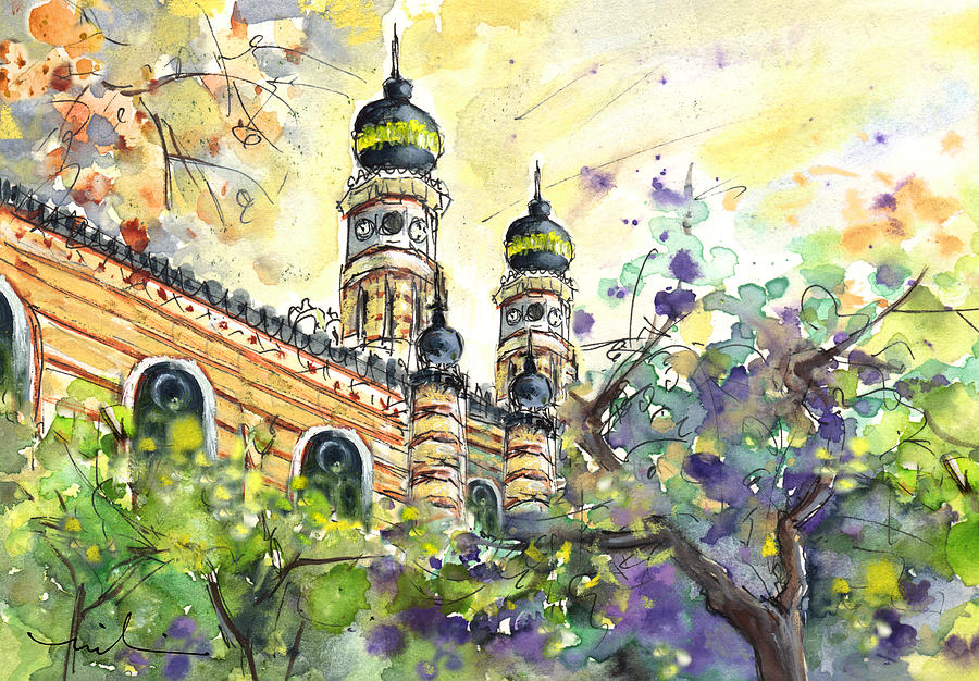 A Church In Budapest 01 Painting by Miki De Goodaboom