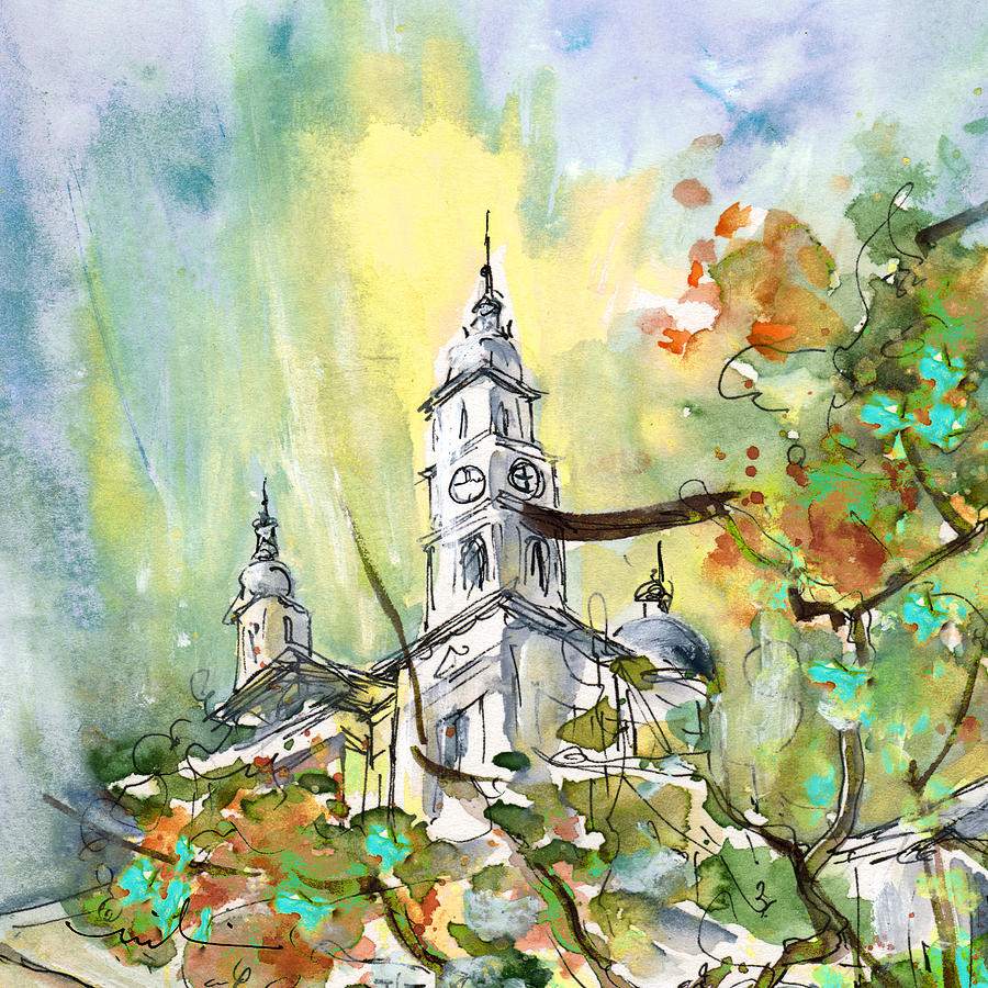 A Church In Budapest 02 Painting by Miki De Goodaboom