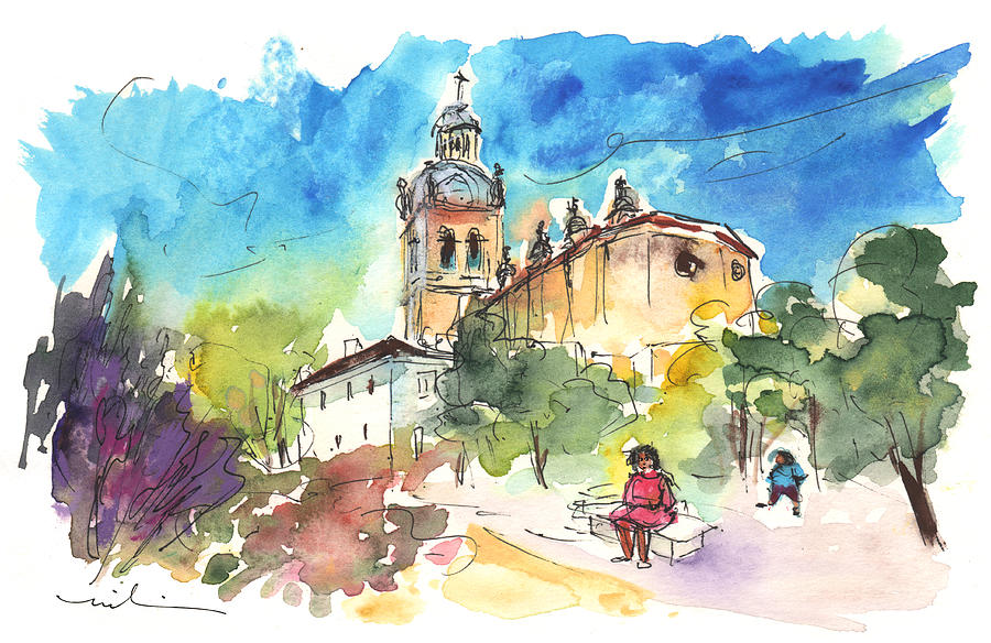 A Church in Salamanca Painting by Miki De Goodaboom