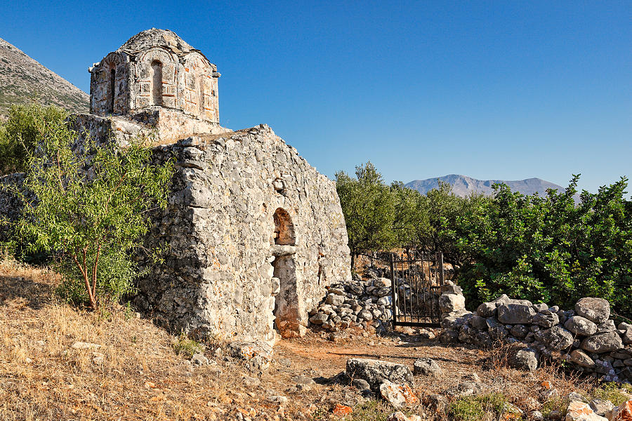 A church in Vrykion - Greece Photograph by Constantinos Iliopoulos