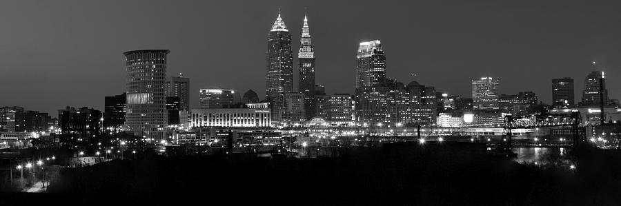 A Cleveland Black And White Night Photograph